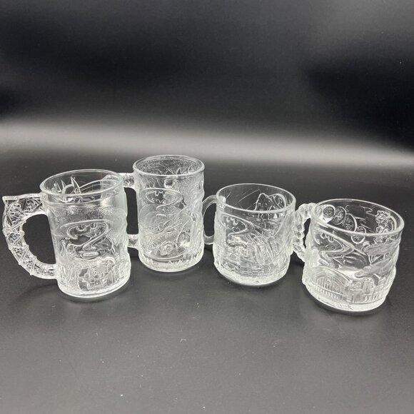 VINTAGE 1995 McDonald's Batman Forever Glasses Set of 4 Excellent Condition - Picture 2 of 16